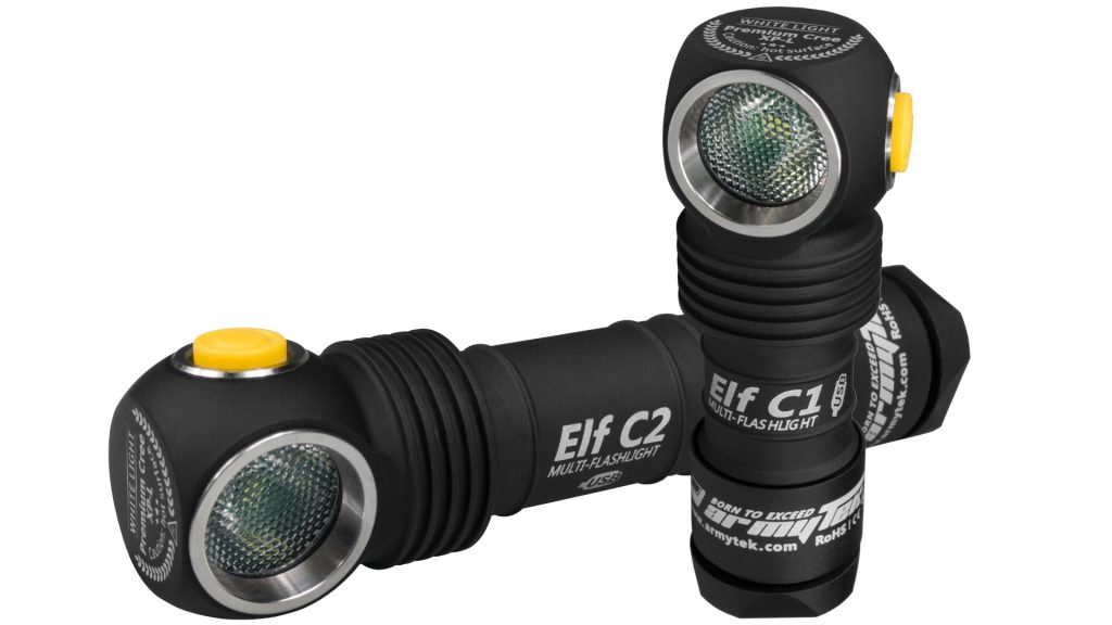 Сравнение фонарей Elf C1 Micro-USB и Elf C2 Micro-USB